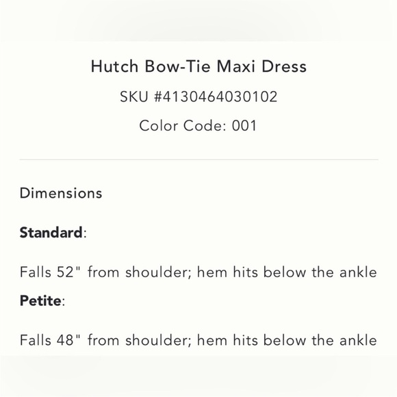 Anthropologie x Hutch Bow-Tie Maxi Dress Size 10 NWT - Picture 5 of 14